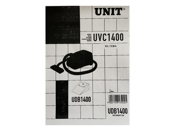 Pölypussi 4 kpl Unit UVC1400 Biltema P136