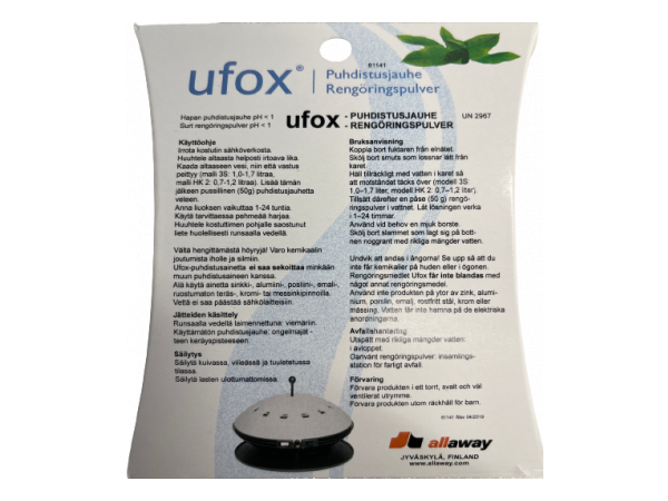 Ufox puhdistusjauhe 2x50g 81141